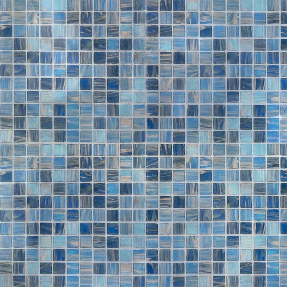 RoomMates by York WFM4774SLG Blue Mosaic Privacy Window Film in Clear