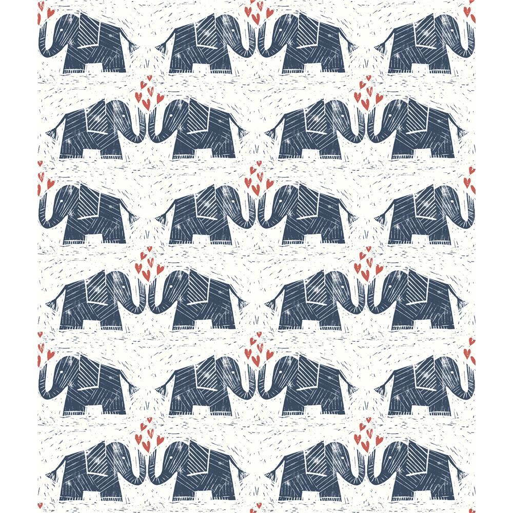York WI0101 Dream Big Elephants Love Wallpaper
