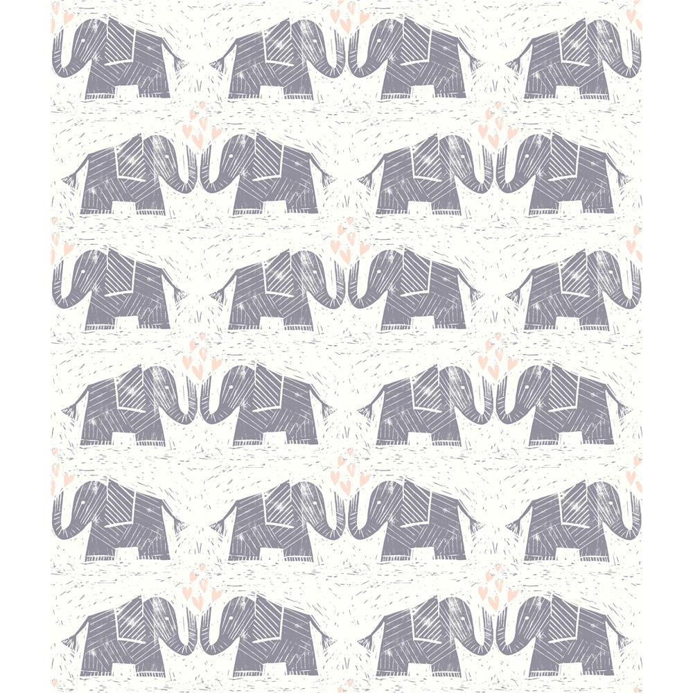 York WI0103 Dream Big Elephants Love Wallpaper