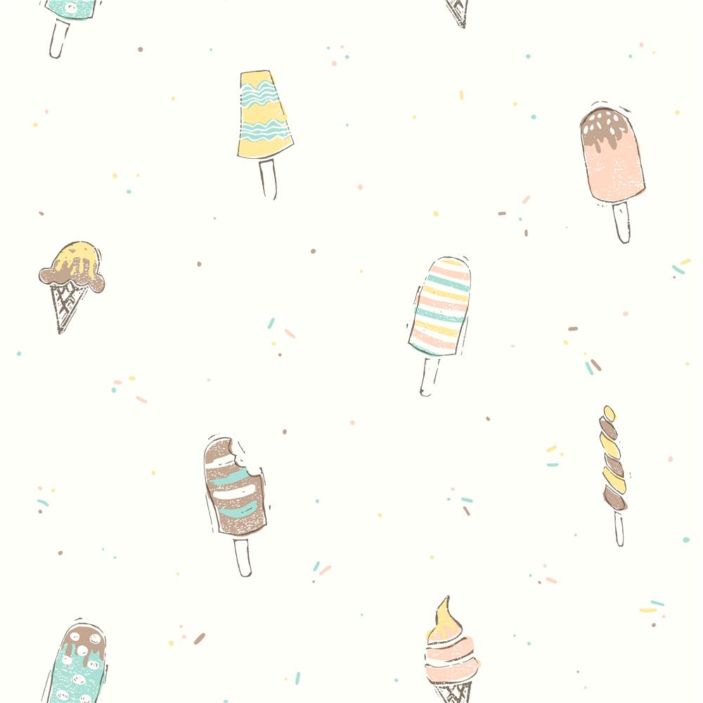 York WI0106 Dream Big Ice Cream Wallpaper