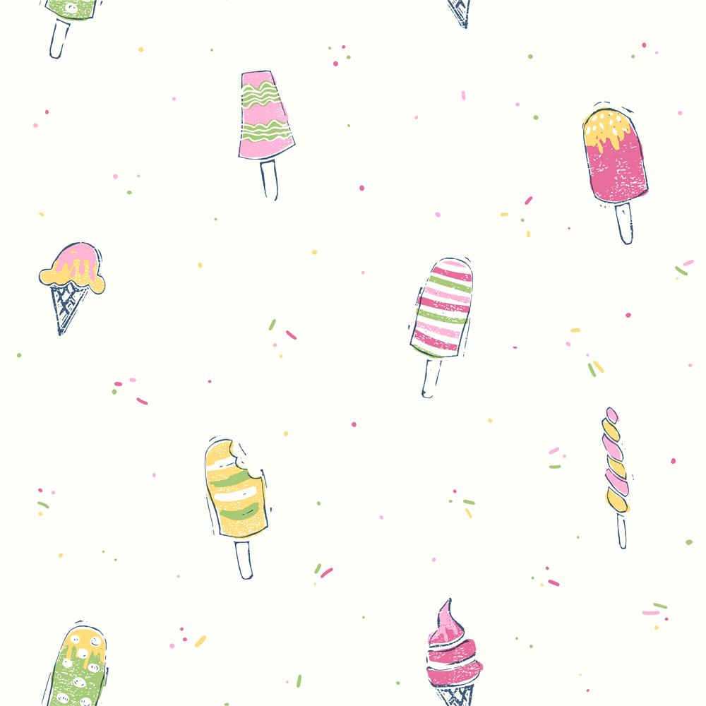 York WI0107 Dream Big Ice Cream Wallpaper