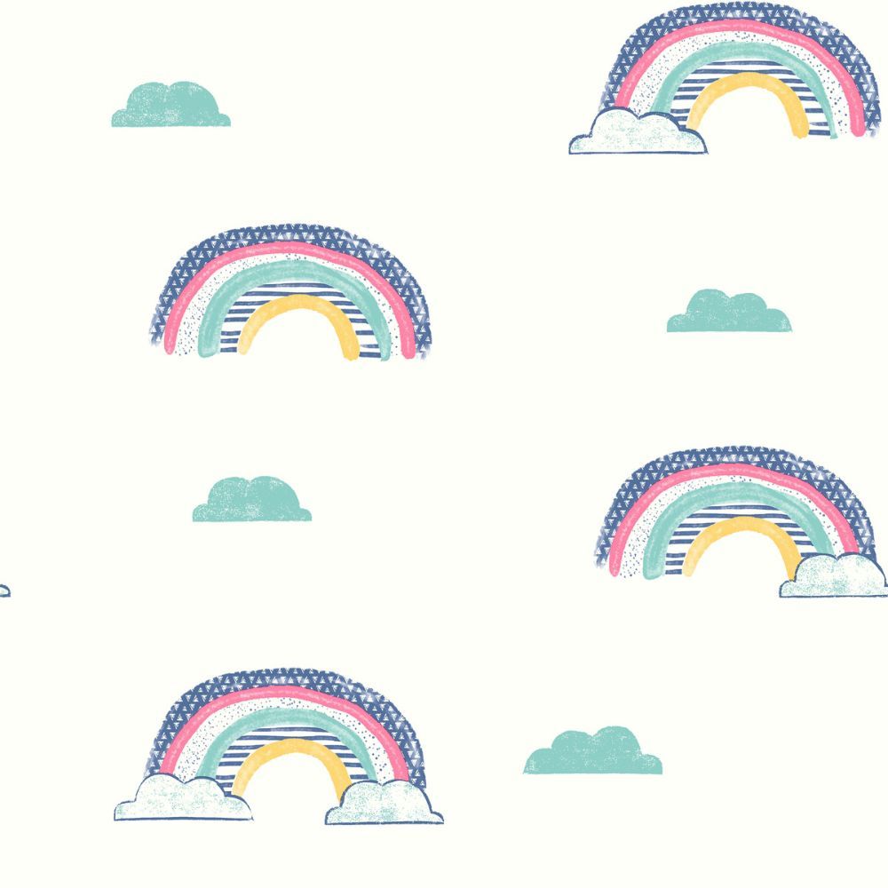 York WI0131 Dream Big Chasing Rainbows Wallpaper