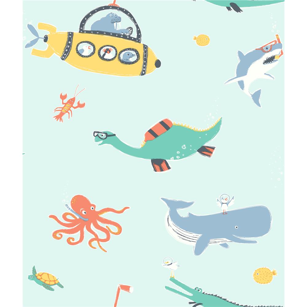 York WI0186 Dream Big Underwater Exploration Wallpaper