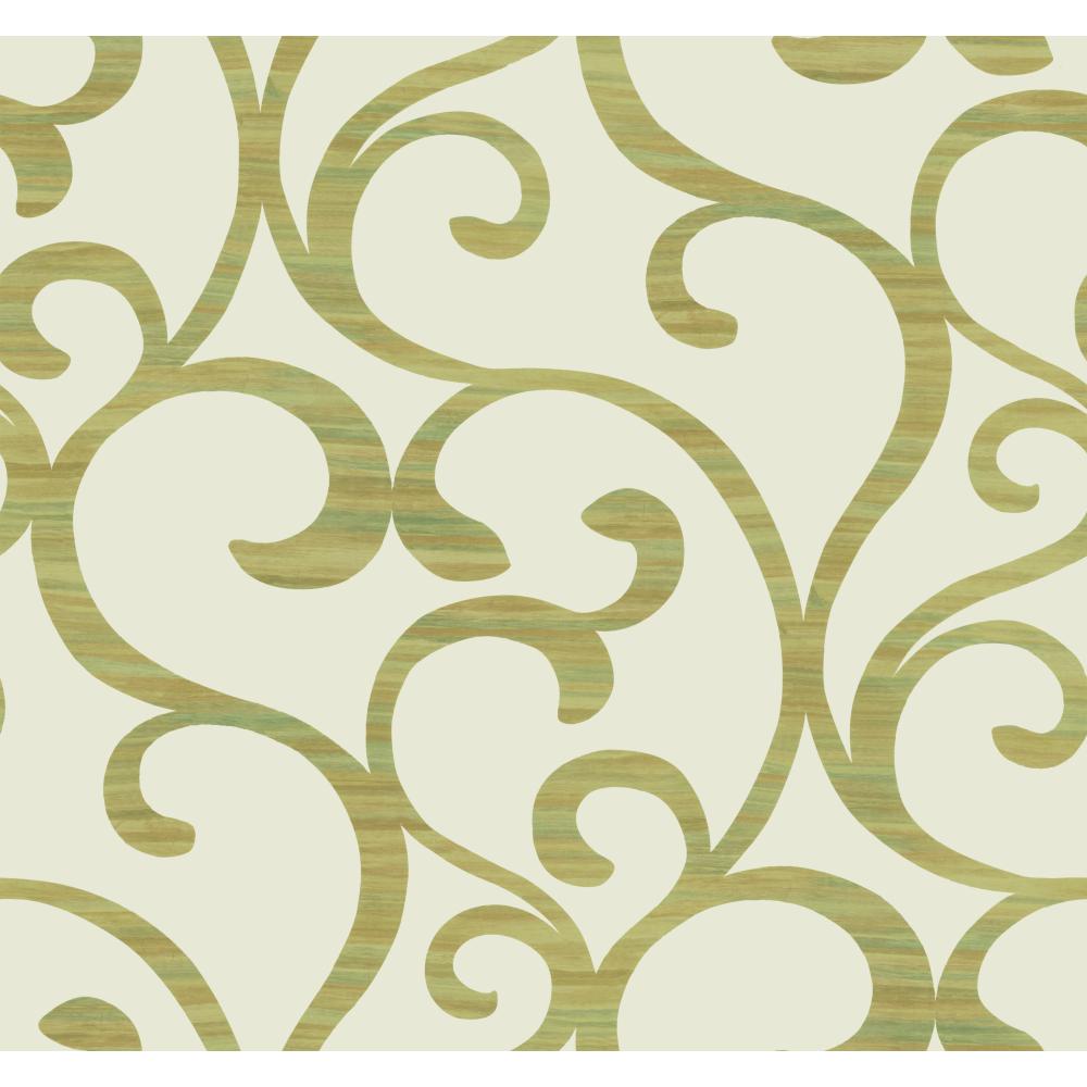 York Designer Series Y6200302 Dazzling Dimensions Dazzling Coil Embossed Citron Lime Gold Copper
