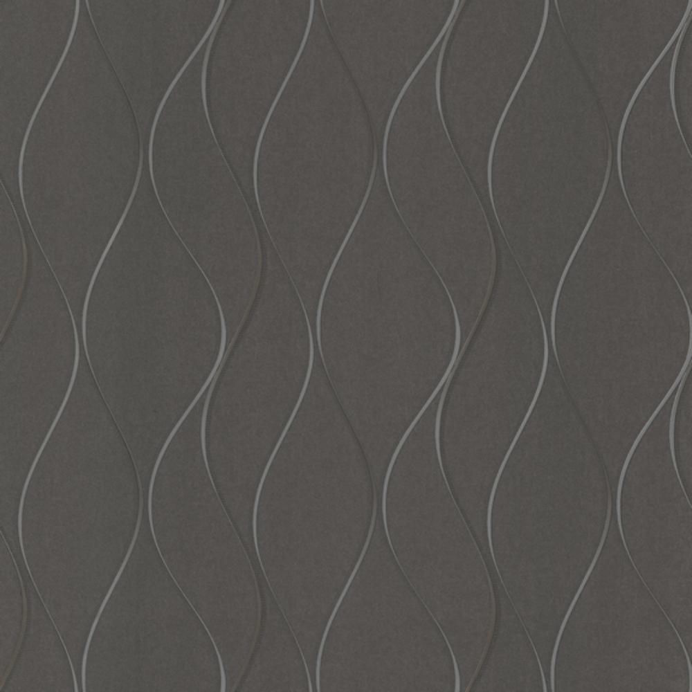 York Designer Series Y6201405 Dazzling Dimensions Wavy Stripe Charcoal Silver Gray Grey Contemporary