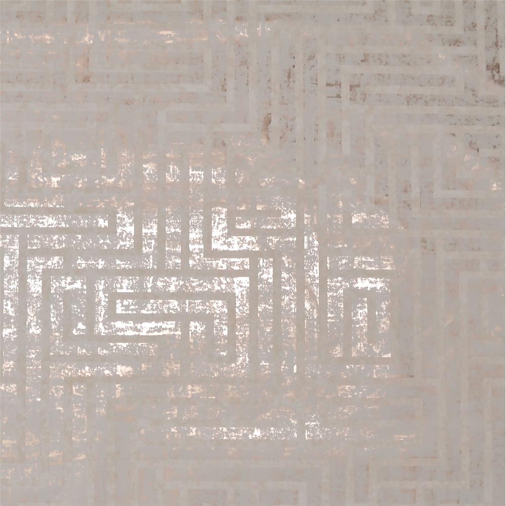 York Wallcoverings Y6220202 Mid Century A-Maze Wallpaper - Glint/Cream