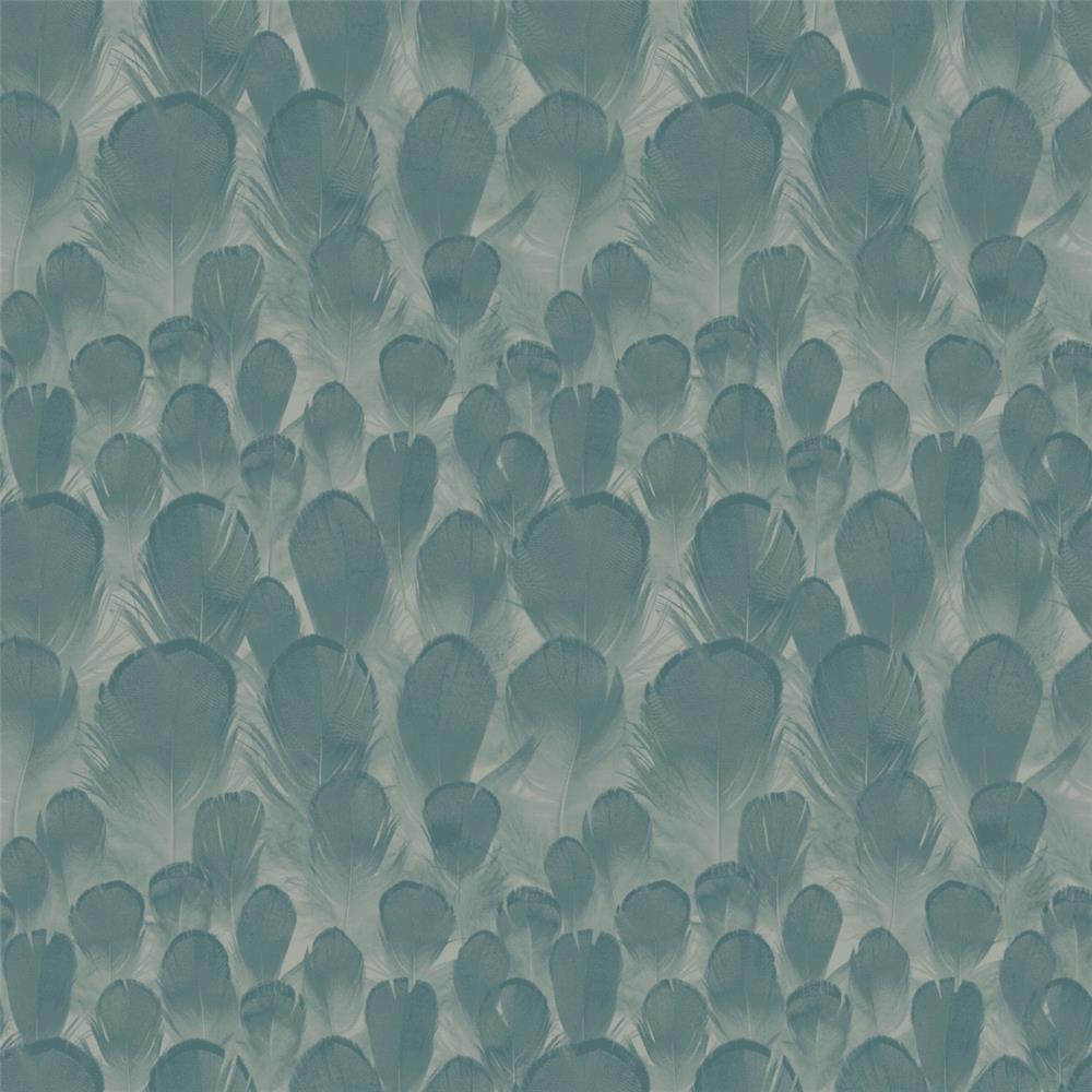York Wallcoverings Y6230105 Natural Opalescence Feathers Wallpaper