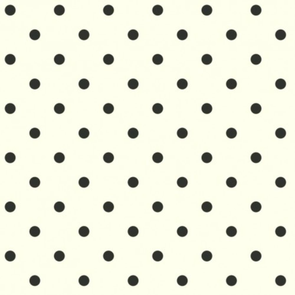 York Designer AB1926MH Magnolia Home Dots on Dots Removable Wallpaper in white/black 