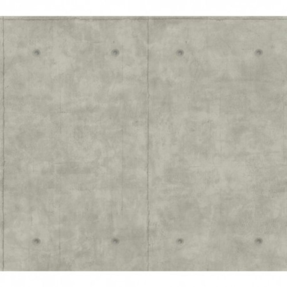 York Designer MH1552 Magnolia Home Concrete Removable Wallpaper in mid gray