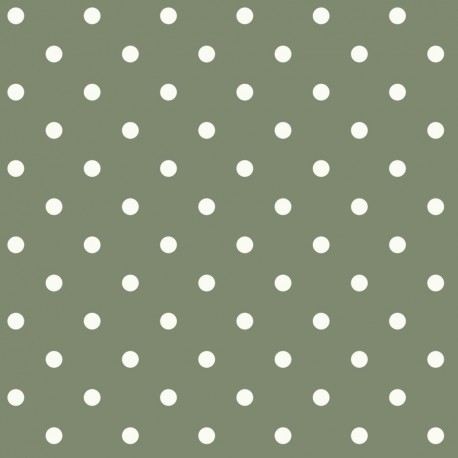 York Designer MH1580 Magnolia Home Dots on Dots Removable Wallpaper in white/green