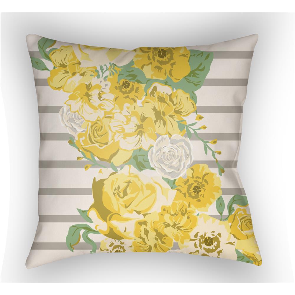 Artistic Weavers LOTA1001 Lolita Sofia Pillow Poly Filled 18" x 18" in Bright Yellow