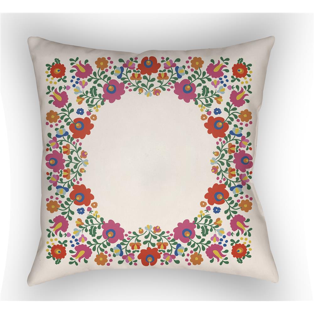 Artistic Weavers LOTA1305 Lolita Camila Pillow Poly Filled 18" x 18" in Poppy Red