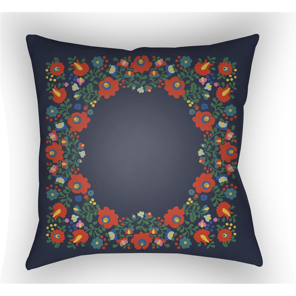 Artistic Weavers LOTA1307 Lolita Camila Pillow Poly Filled 18" x 18" in Poppy Red