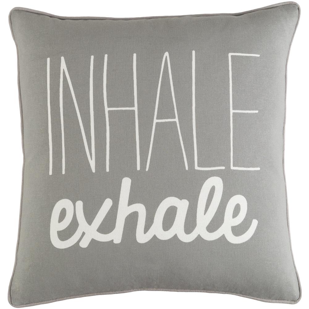 Artistic Weavers GLYP7086 Glyph Inhale/Exhale Pillow Cover and Poly Insert 18