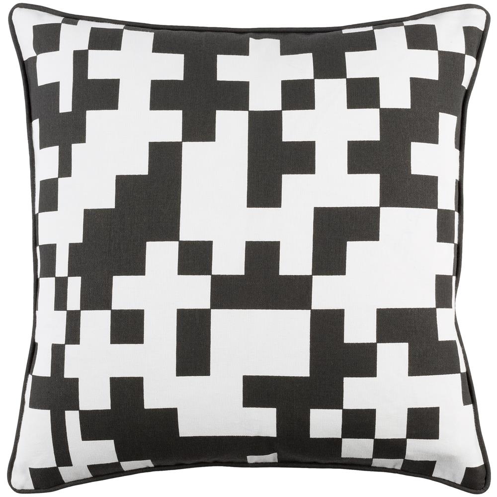 Artistic Weavers INGA7017 Inga Puzzle Pillow Cover and Poly Insert 18