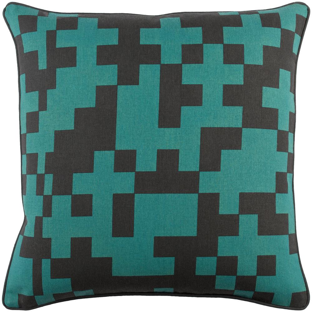 Artistic Weavers INGA7019 Inga Puzzle Pillow Cover and Poly Insert 18