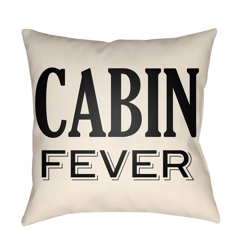 Artistic Weavers LGCB2027 Lodge Cabin Cabin Fever Pillow Poly Filled 16" x 16" in Onyx Black