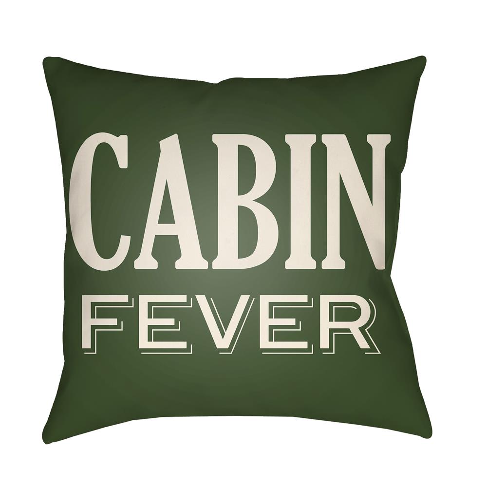 Artistic Weavers LGCB2035 Lodge Cabin Cabin Fever Pillow Poly Filled 20" x 20" in Forest Green