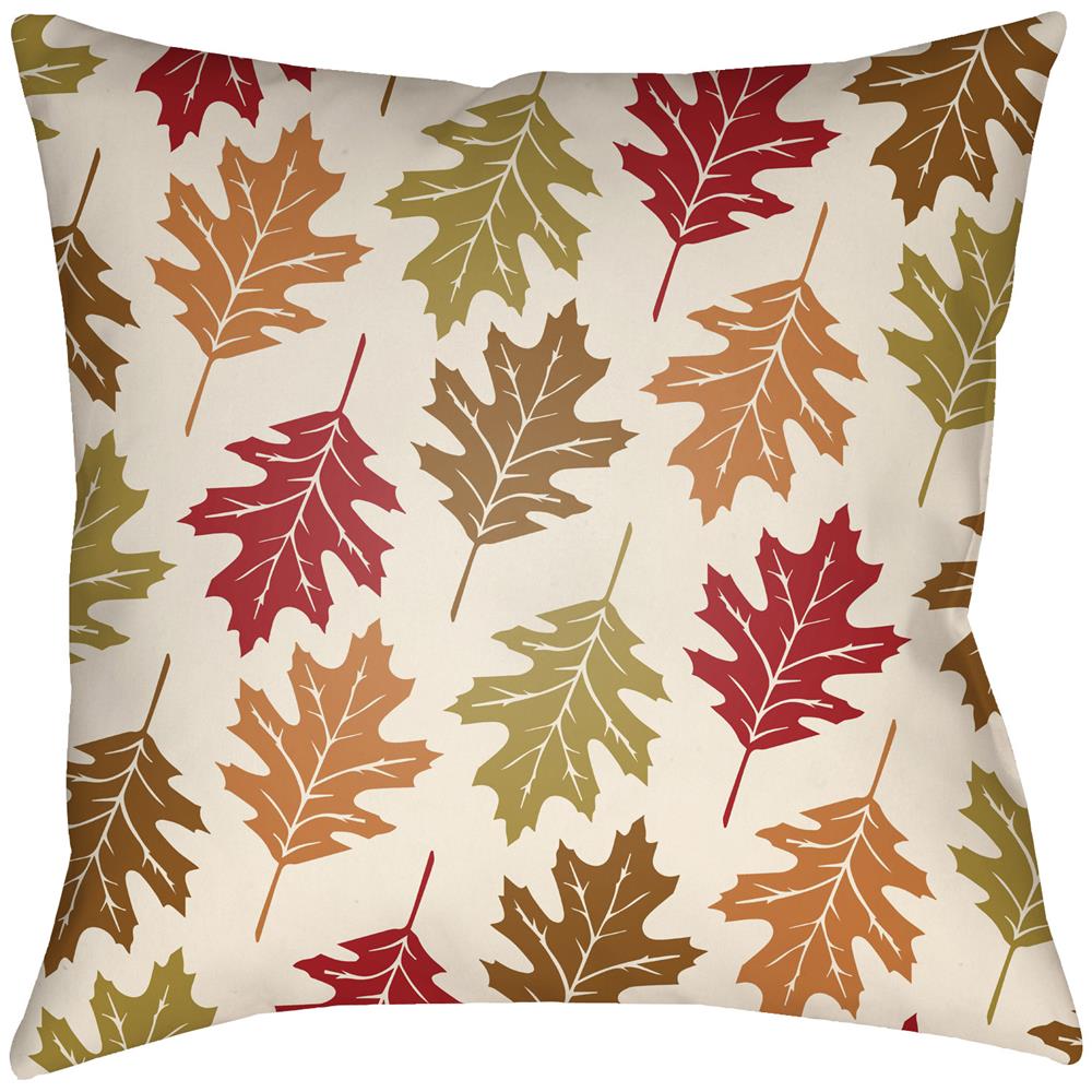 Artistic Weavers LGCB2075 Lodge Cabin Autumn Pillow Poly Filled 16" x 16" in Crimson Red