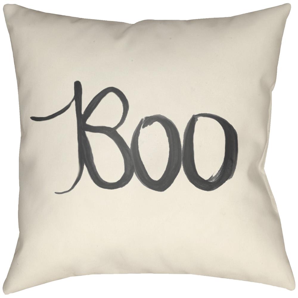 Artistic Weavers LGCB2092 Lodge Cabin Boo Pillow Poly Filled 16" x 16" in Onyx Black