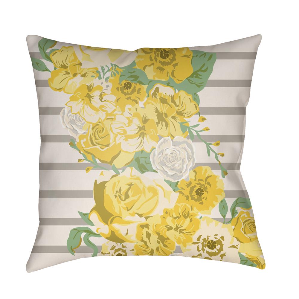 Artistic Weavers LOTA1001 Lolita Sofia Pillow Poly Filled 20" x 20" in Bright Yellow
