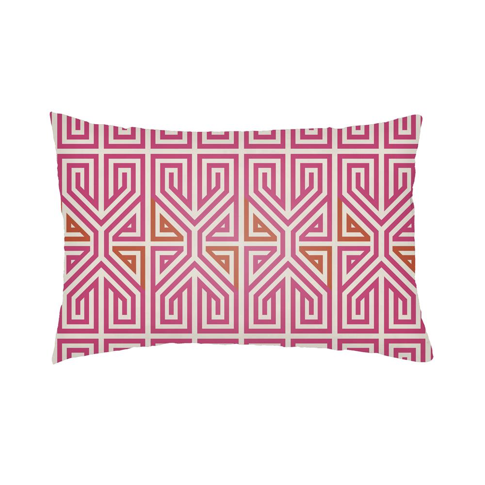 Artistic Weavers LOTA1250 Lolita Poppy Pillow Poly Filled 14" x 24" in Hot Pink