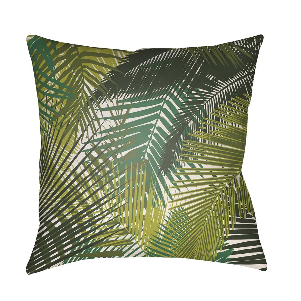 Artistic Weavers LOTA1403 Lolita Palm Pillow Poly Filled 16" x 16" in Lime Green