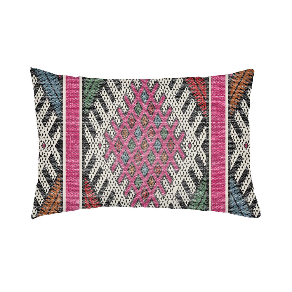 Artistic Weavers LOTA1438 Lolita Pratt Pillow Poly Filled 14" x 24" in Hot Pink