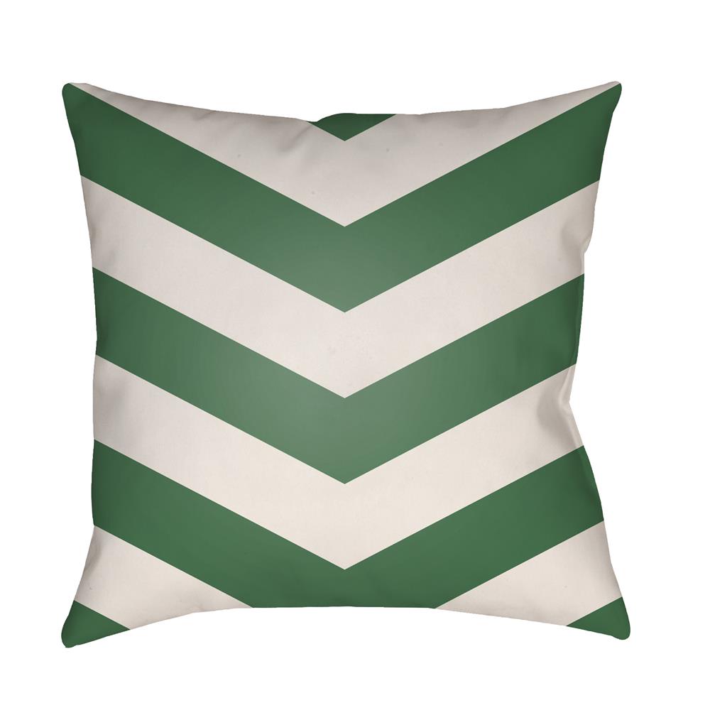 Artistic Weavers LTCH1012 Litchfield Chevron Pillow Poly Filled 20" x 20" in Kelly Green