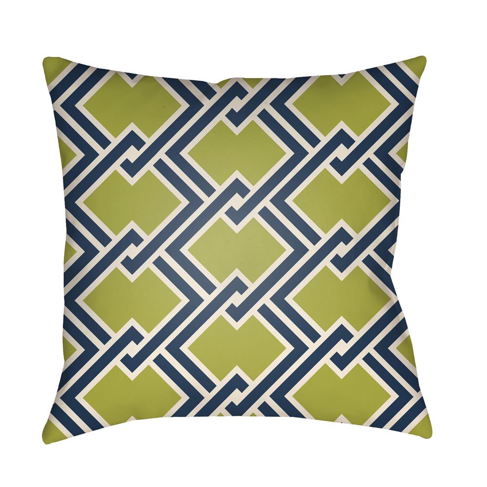 Artistic Weavers LTCH1100 Litchfield Cabana Pillow Poly Filled 20" x 20" in Lime Green