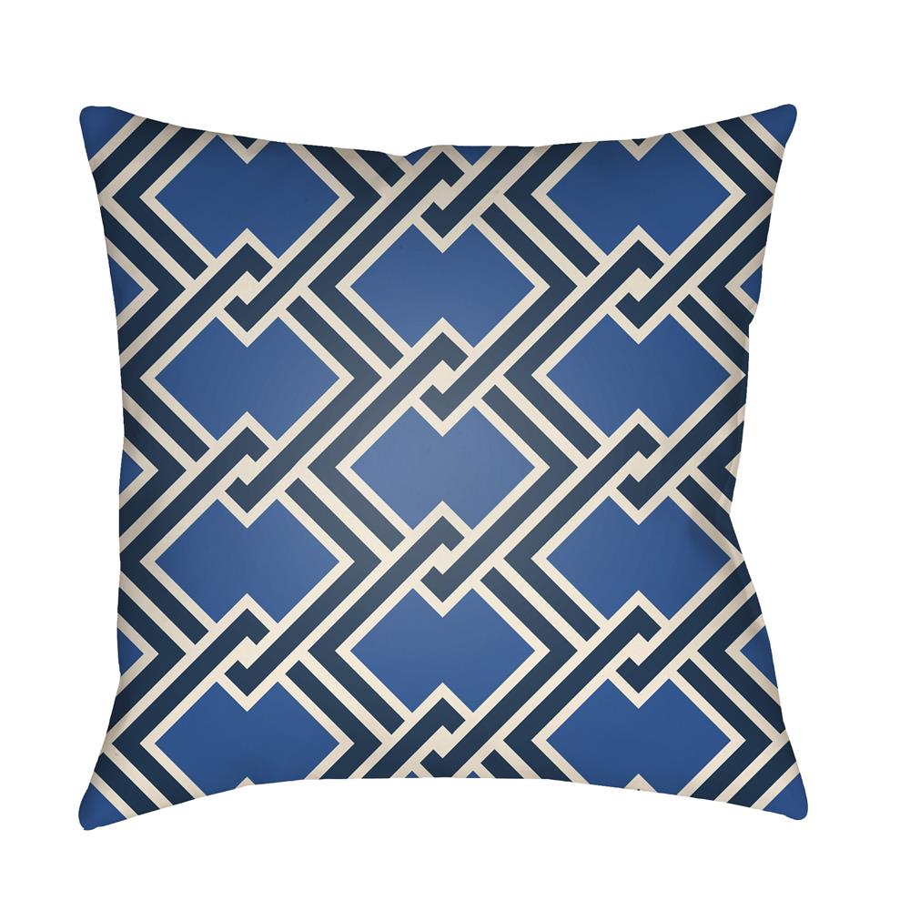 Artistic Weavers LTCH1102 Litchfield Cabana Pillow Poly Filled 20" x 20" in Royal Blue