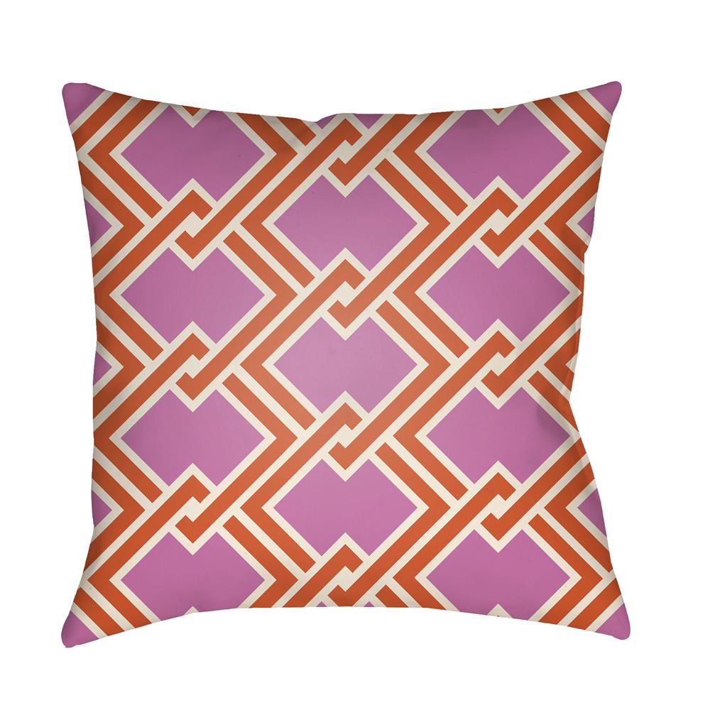 Artistic Weavers LTCH1104 Litchfield Cabana Pillow Poly Filled 16" x 16" in Fuchsia