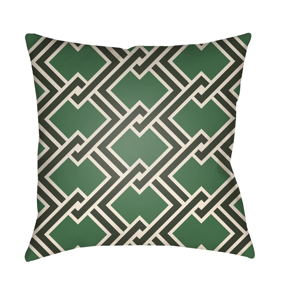 Artistic Weavers LTCH1105 Litchfield Cabana Pillow Poly Filled 16" x 16" in Kelly Green