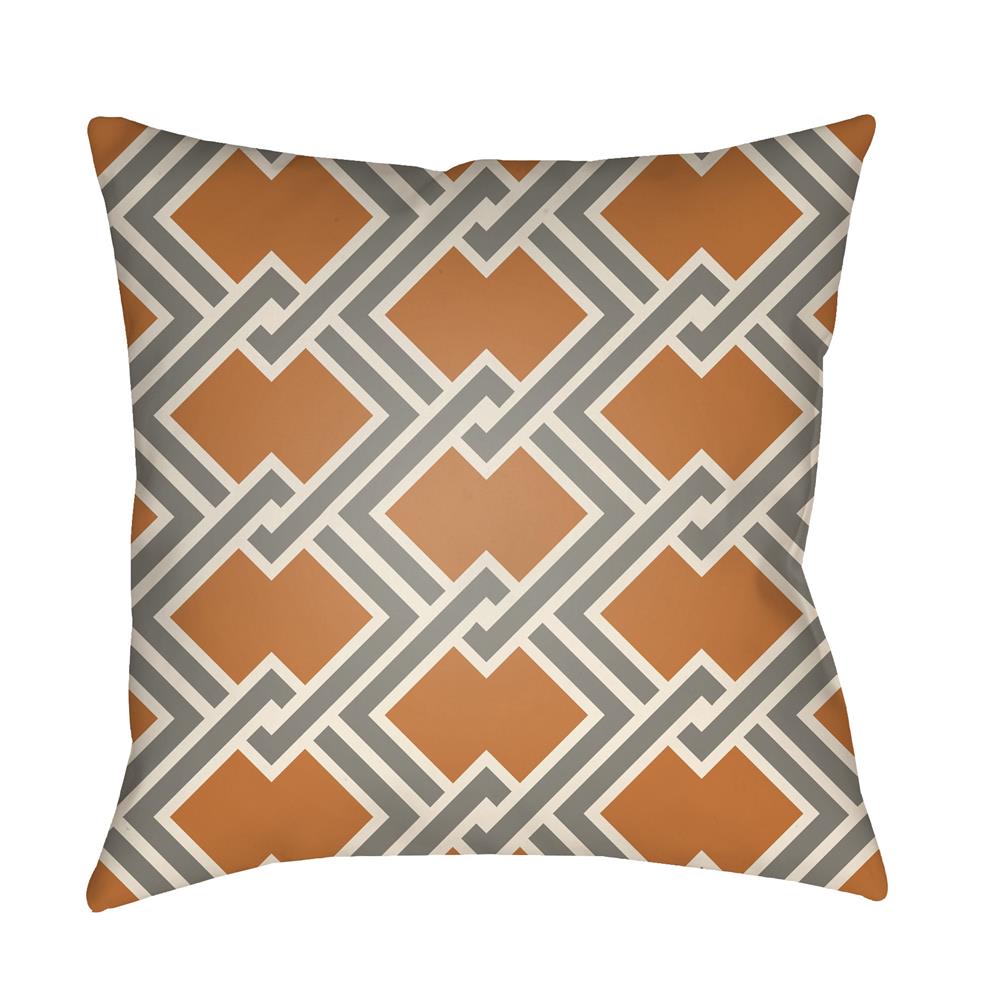 Artistic Weavers LTCH1107 Litchfield Cabana Pillow Poly Filled 20" x 20" in Tangerine