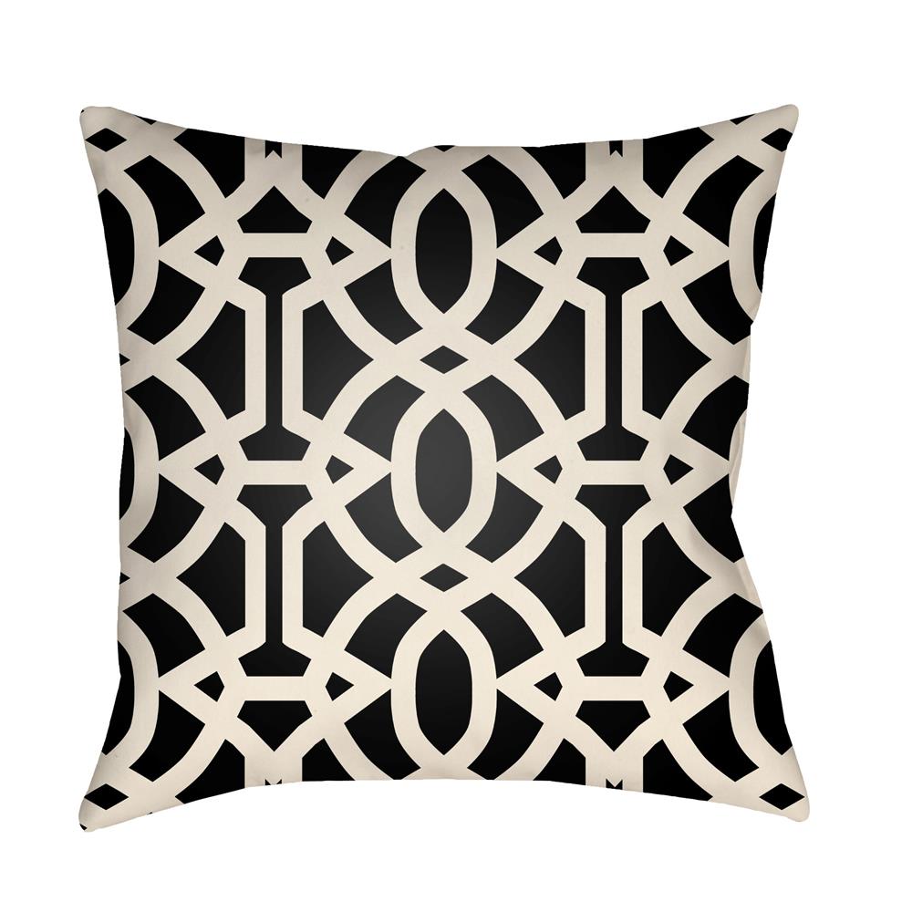 Artistic Weavers LTCH1112 Litchfield Massey Pillow Poly Filled 16" x 16" in Onyx Black