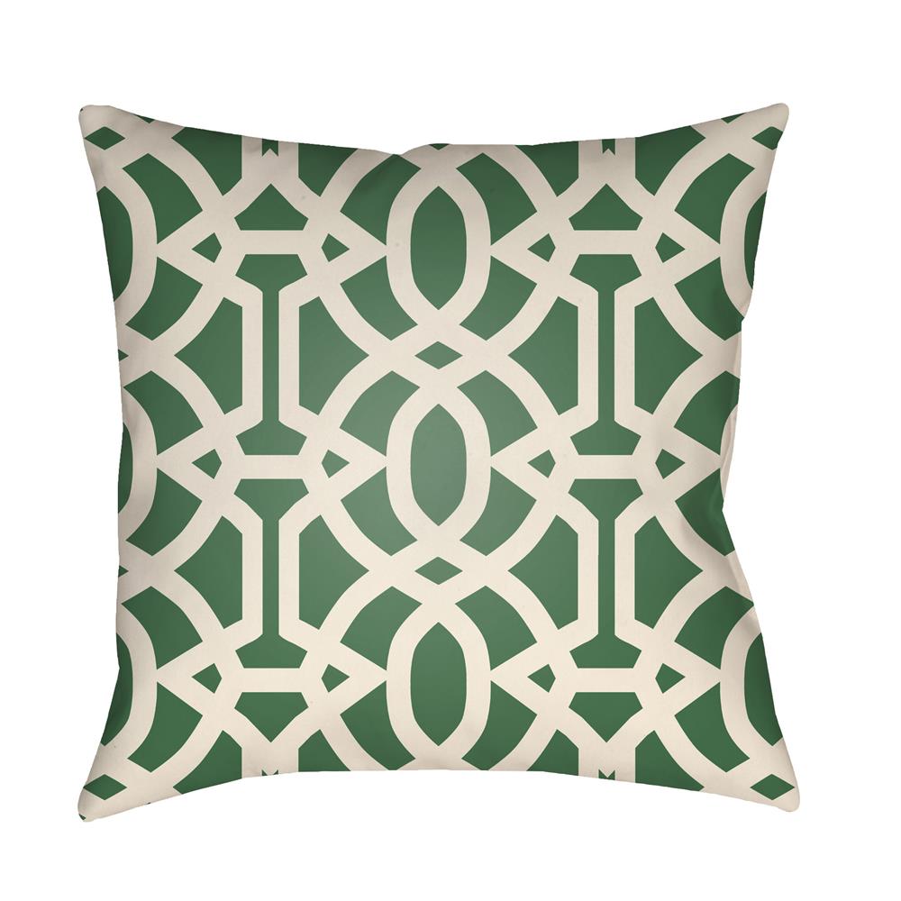 Artistic Weavers LTCH1116 Litchfield Massey Pillow Poly Filled 16" x 16" in Kelly Green