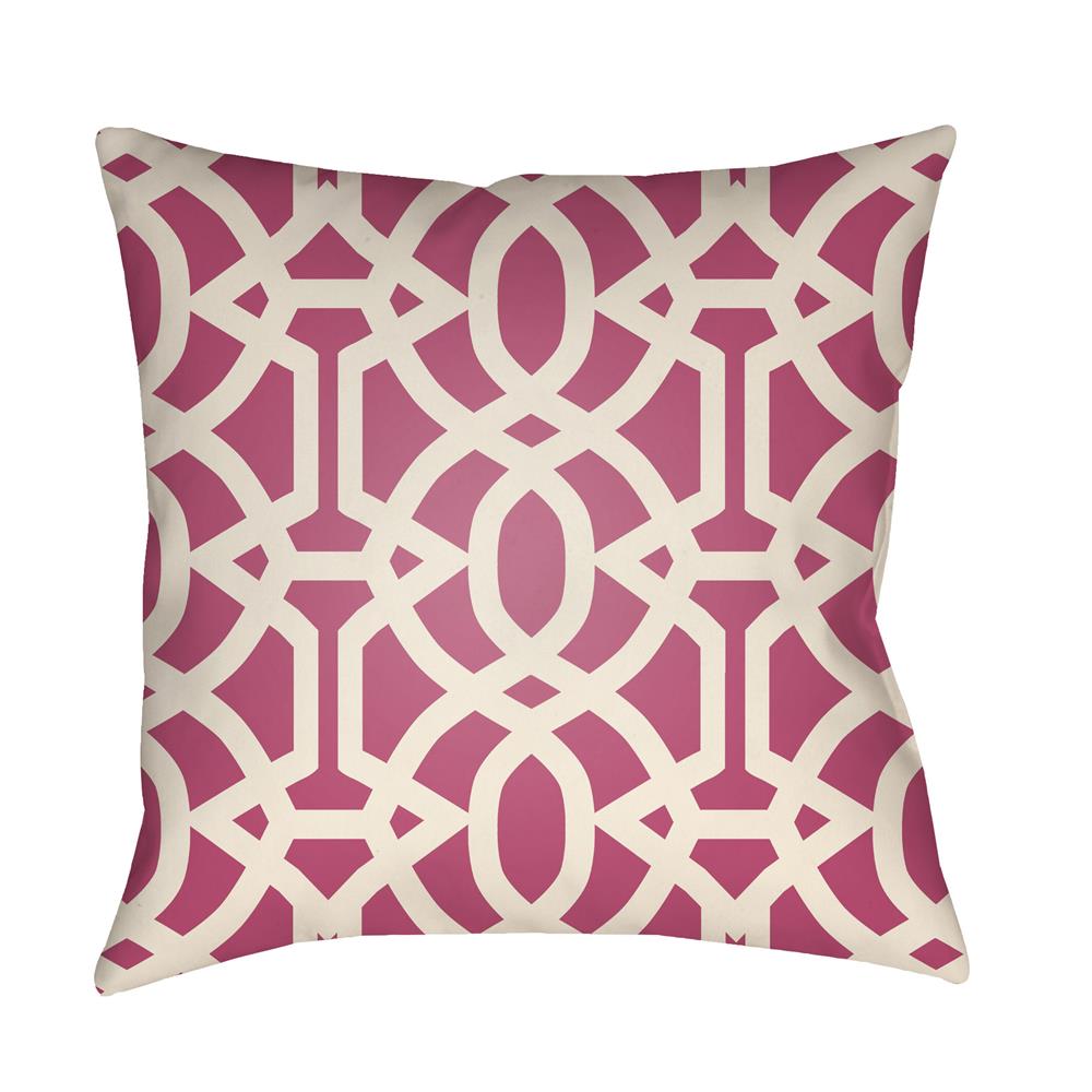 Artistic Weavers LTCH1119 Litchfield Massey Pillow Poly Filled 20" x 20" in Hot Pink