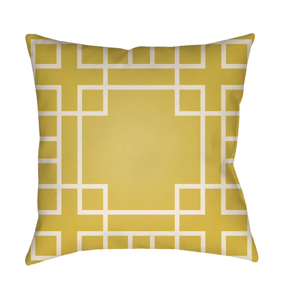 Artistic Weavers LTCH1130 Litchfield Hanser Pillow Poly Filled 20" x 20" in Bright Yellow