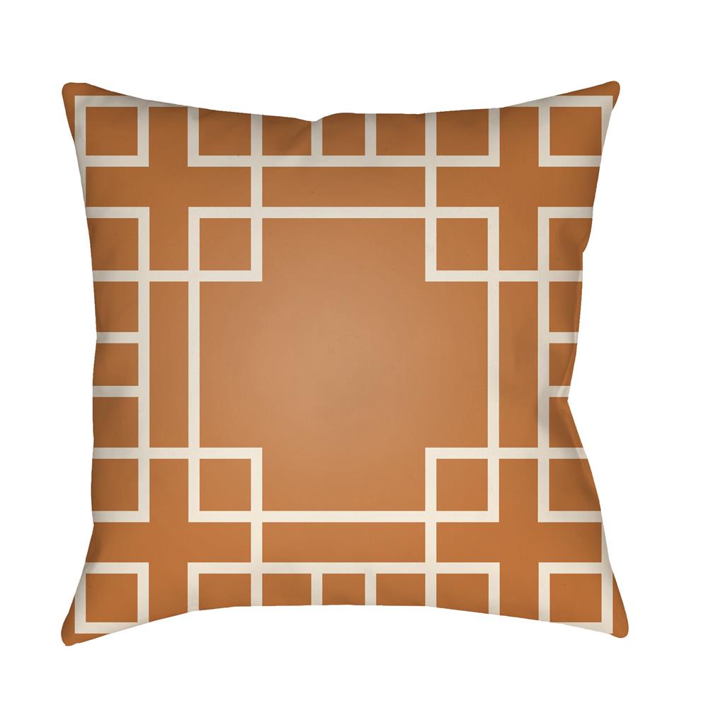 Artistic Weavers LTCH1132 Litchfield Hanser Pillow Poly Filled 16" x 16" in Tangerine
