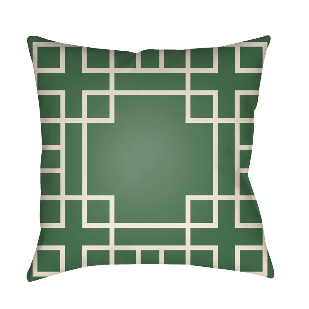 Artistic Weavers LTCH1136 Litchfield Hanser Pillow Poly Filled 16" x 16" in Kelly Green