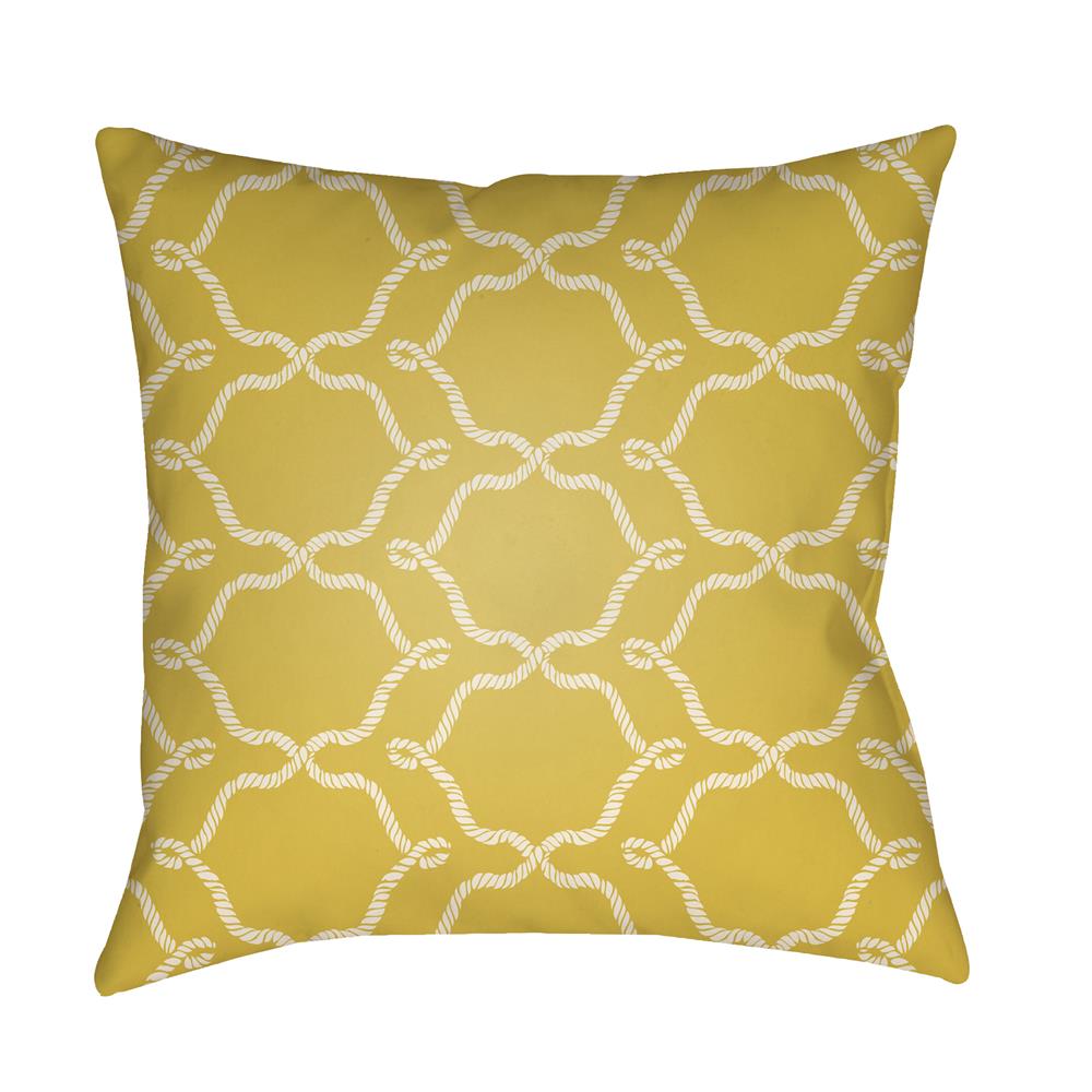 Artistic Weavers LTCH1352 Litchfield Conway Pillow Poly Filled 20" x 20" in Bright Yellow