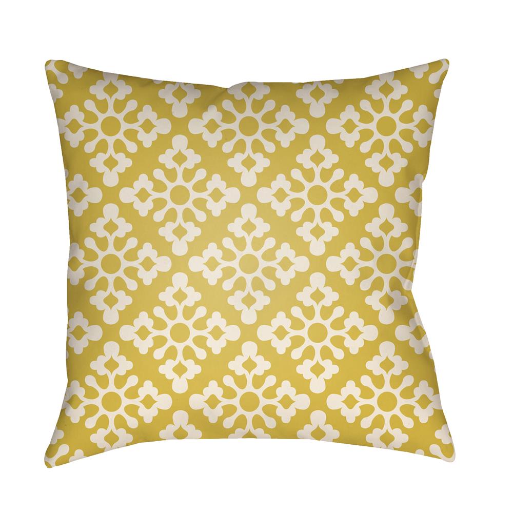 Artistic Weavers LTCH1364 Litchfield Ladson Pillow Poly Filled 20" x 20" in Bright Yellow