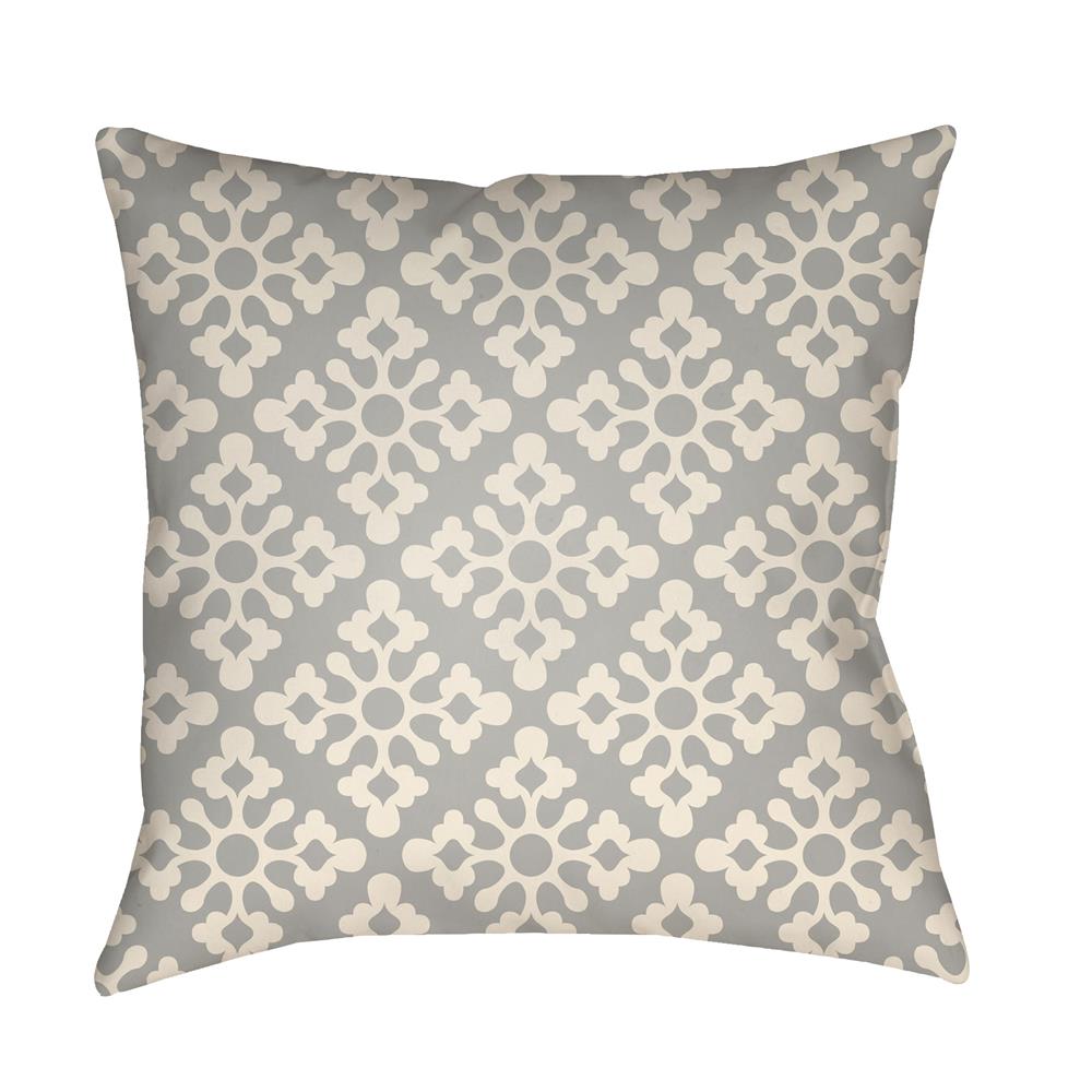 Artistic Weavers LTCH1365 Litchfield Ladson Pillow Poly Filled 16" x 16" in Gray