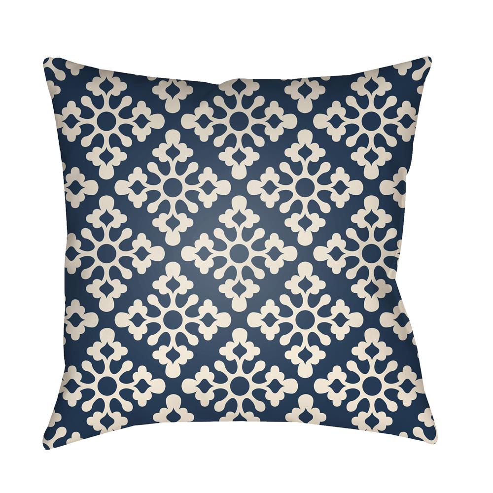 Artistic Weavers LTCH1367 Litchfield Ladson Pillow Poly Filled 20" x 20" in Navy Blue