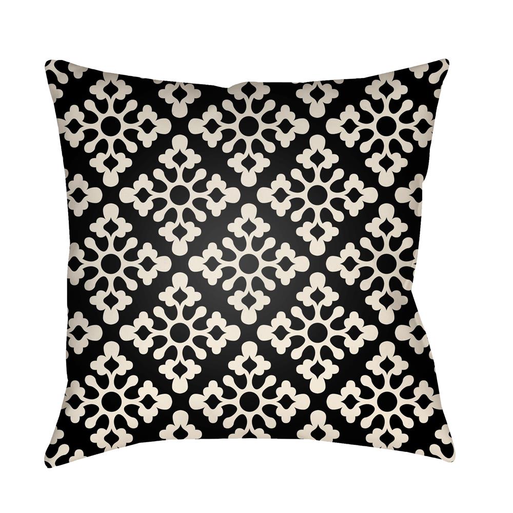 Artistic Weavers LTCH1368 Litchfield Ladson Pillow Poly Filled 16" x 16" in Onyx Black