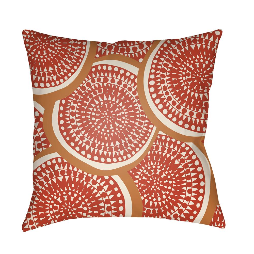 Artistic Weavers LTCH1375 Litchfield Summerville Pillow Poly Filled 16" x 16" in Poppy Red