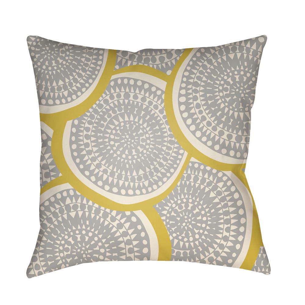 Artistic Weavers LTCH1378 Litchfield Summerville Pillow Poly Filled 20" x 20" in Bright Yellow