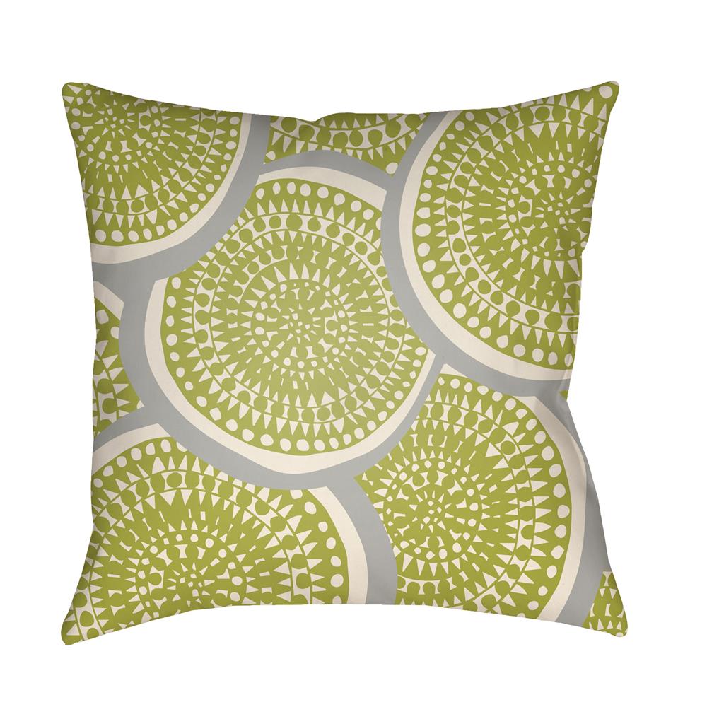 Artistic Weavers LTCH1379 Litchfield Summerville Pillow Poly Filled 16" x 16" in Lime Green