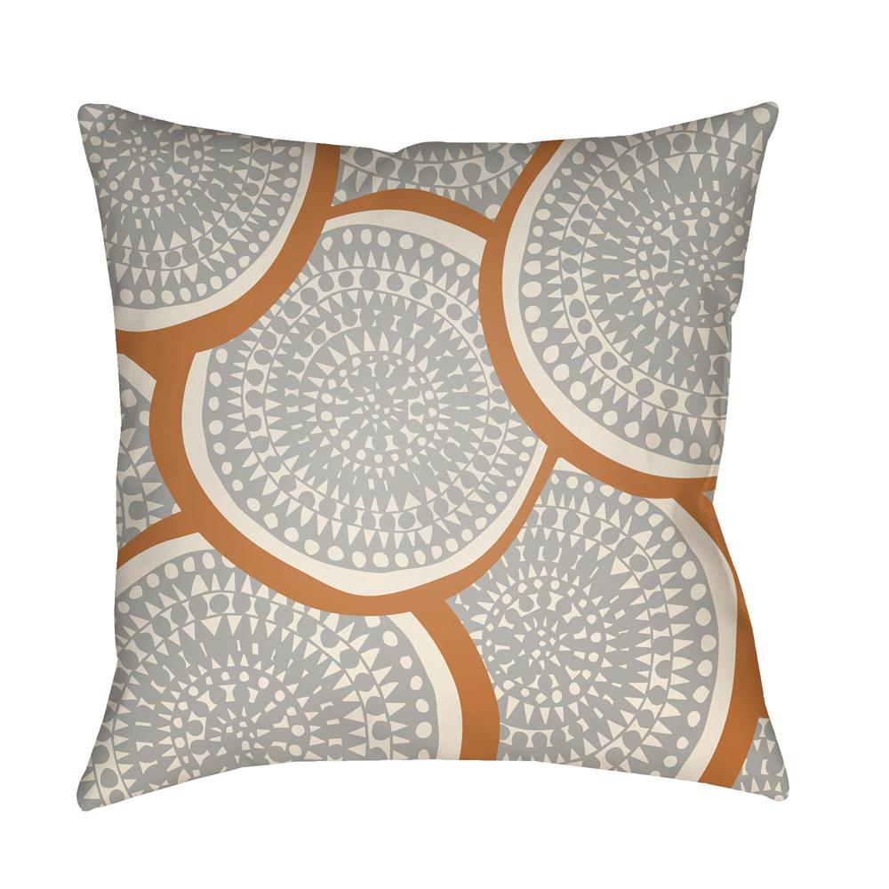Artistic Weavers LTCH1381 Litchfield Summerville Pillow Poly Filled 20" x 20" in Bright Orange
