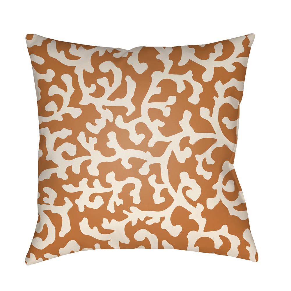 Artistic Weavers LTCH1387 Litchfield Lumberton Pillow Poly Filled 16" x 16" in Tangerine